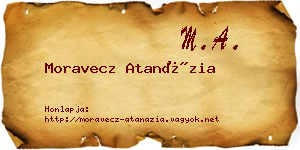 Moravecz Atanázia névjegykártya